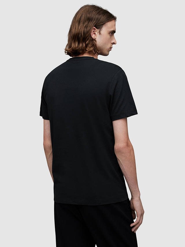 AllSaints Brace Tonic Crew Neck T-Shirts, Pack of 3, Black