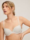 John Lewis Stephanie Lace Wing T-Shirt Bra, White