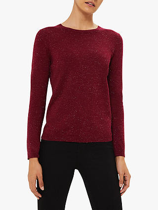 Hobbs Penny Sparkle Cotton Blend Sweater