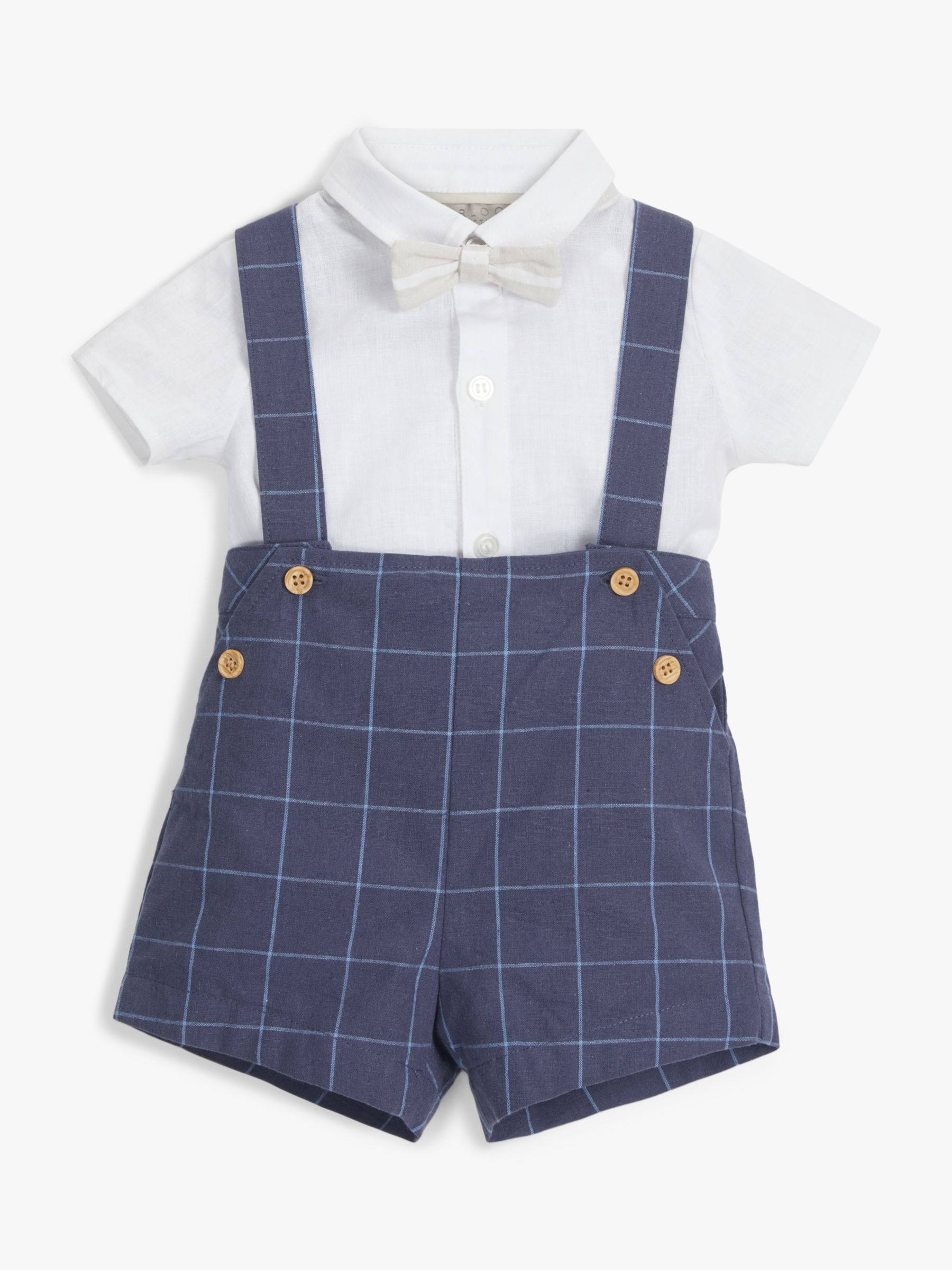 , Fuchsia 6pc Baby Little Boys White Bow Tie Shorts Extra Vest Necktie Set S-4T 6-12 Months M: