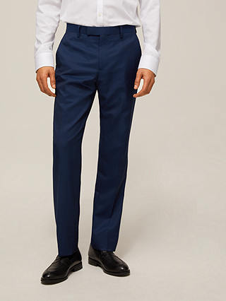 John Lewis & Partners Washable Tailored Suit Trousers, Navy
