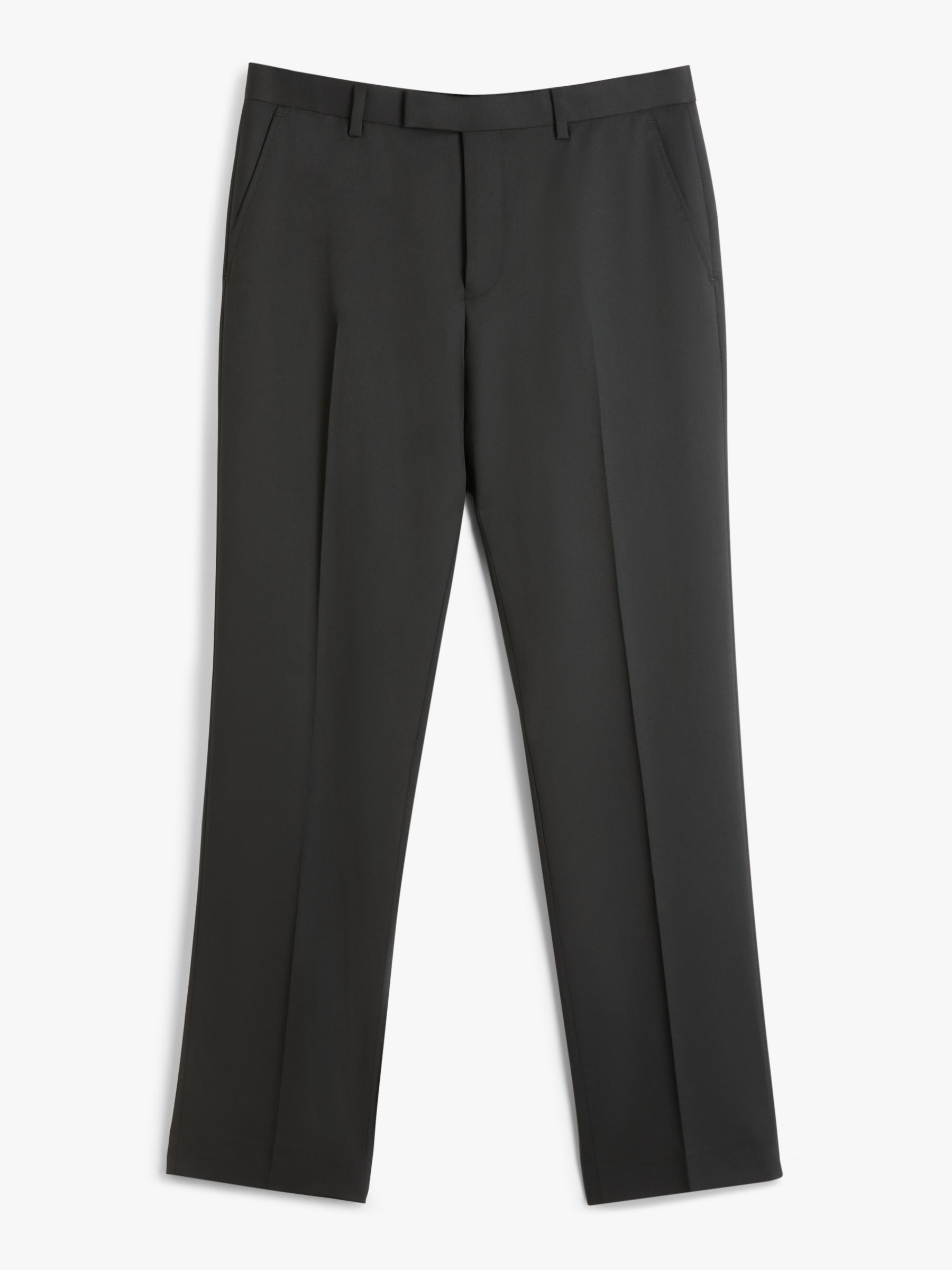 John Lewis & Partners Washable Tailored Suit Trousers, Black at John ...