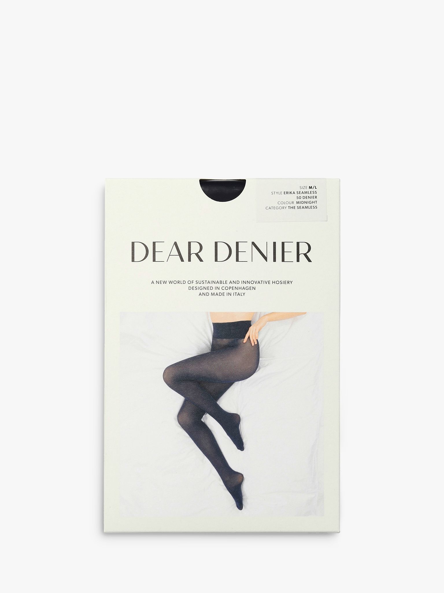 Relevé Fashion  Dear Denier Erika Seamless High Waist 80 Denier Tight,  Black