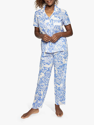 Nora Rose by Cyberjammies Elizabeth Short Sleeve Pyjama Set, Blue