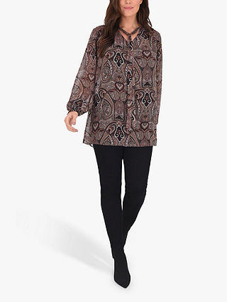 Live Unlimited Paisley Blouse, Brown/Multi