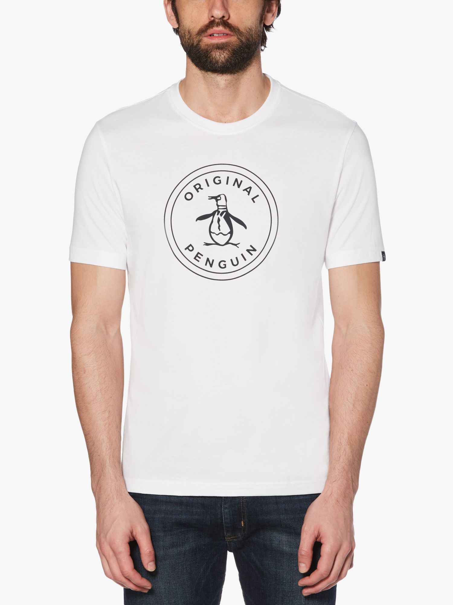 Original Penguin Stamp Logo Short Sleeve Crew Neck T-Shirt, 118 Bright ...