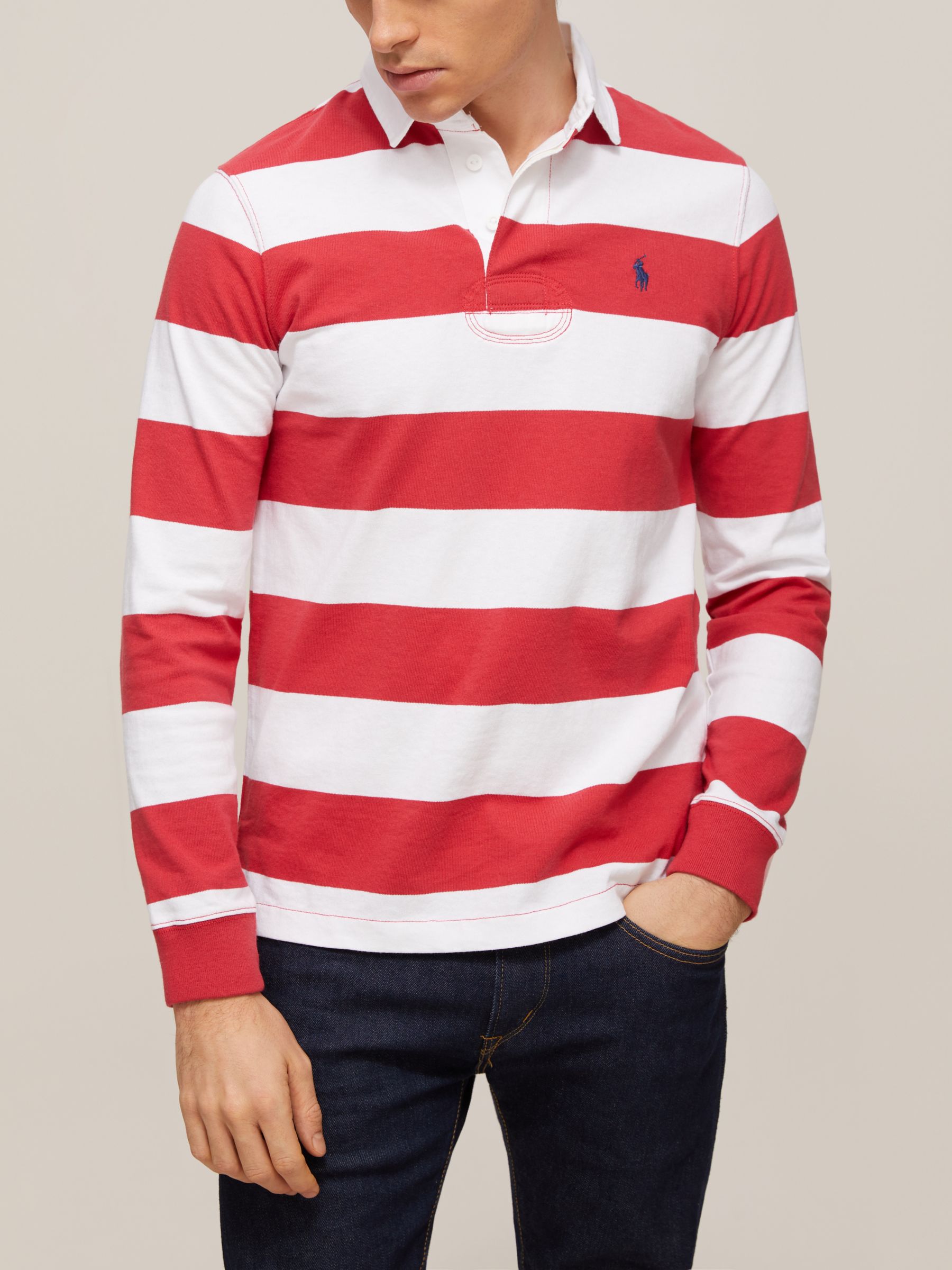 Polo Ralph Lauren Stripe Rugby, Red Stripe Rugby Shirt