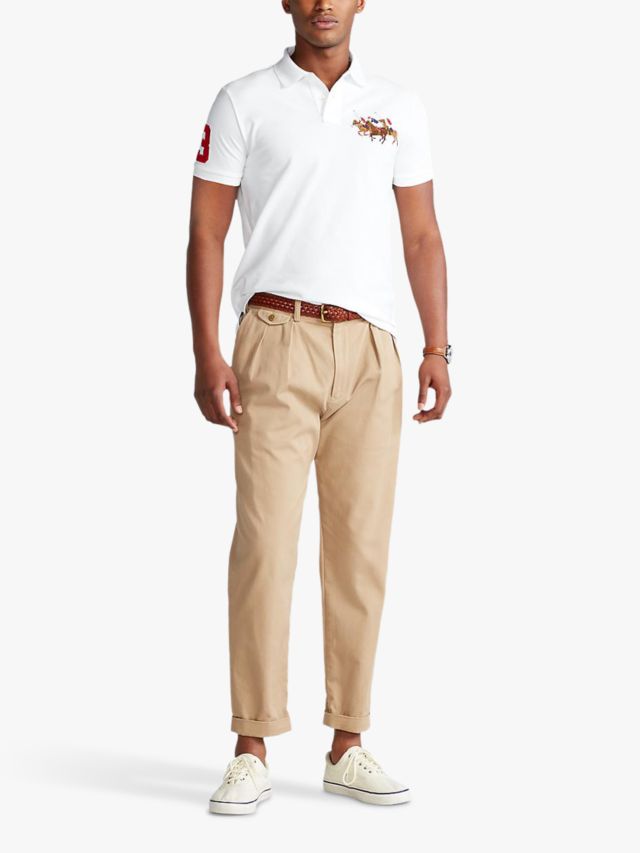 Polo Ralph Lauren Custom Slim Fit Triple-pony Polo Shirt - Short