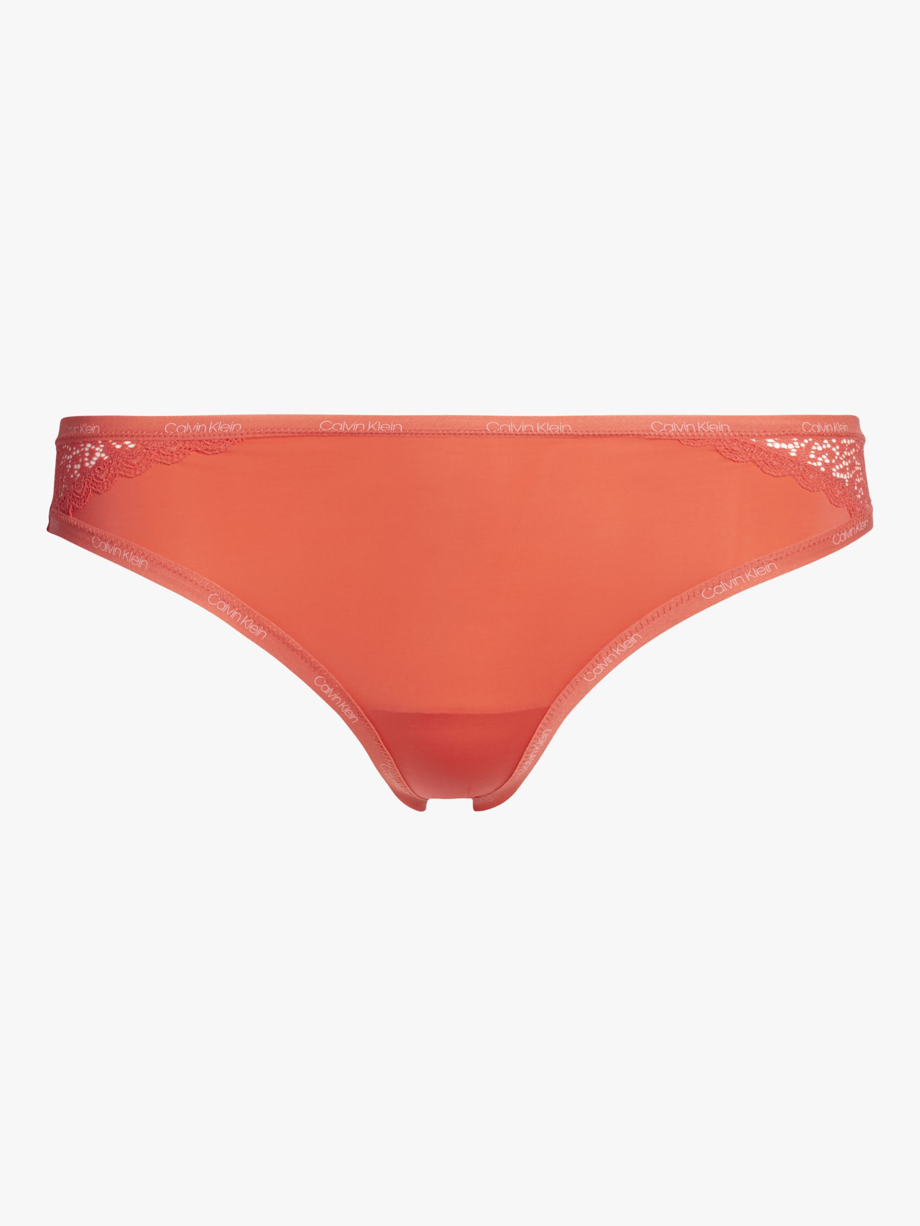 Calvin Klein Flirty Bikini Knickers, Fire Lily at John Lewis & Partners