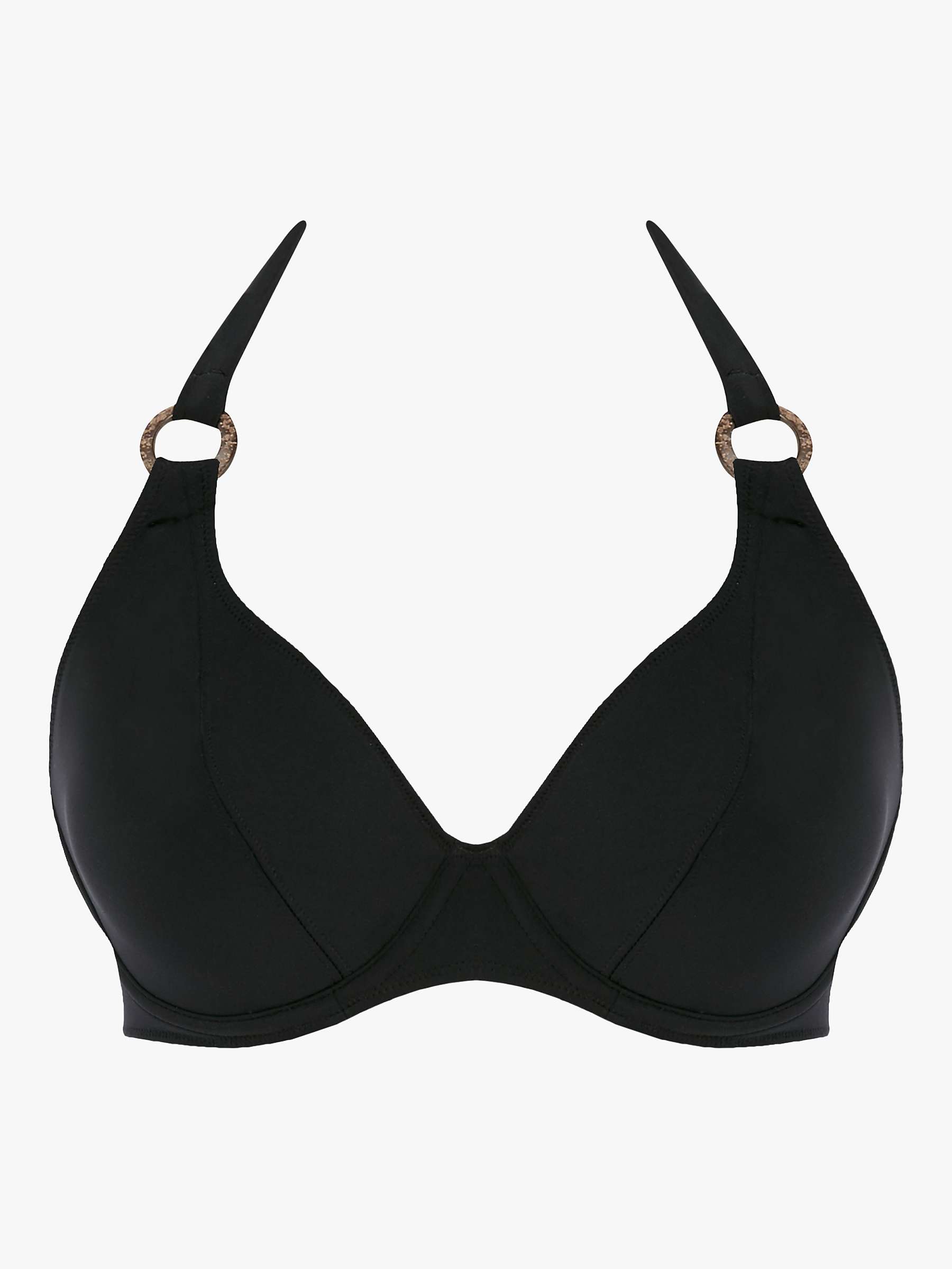 Buy Freya Coco Wave Underwired Halter Bikini Top, Black Online at johnlewis.com