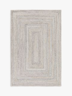 John Lewis Braided Indoor/Outdoor Rug, Marl Grey, L240 x W170 cm