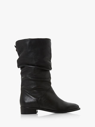 Dune Wide Fit Rosalinda Leather Calf Boots