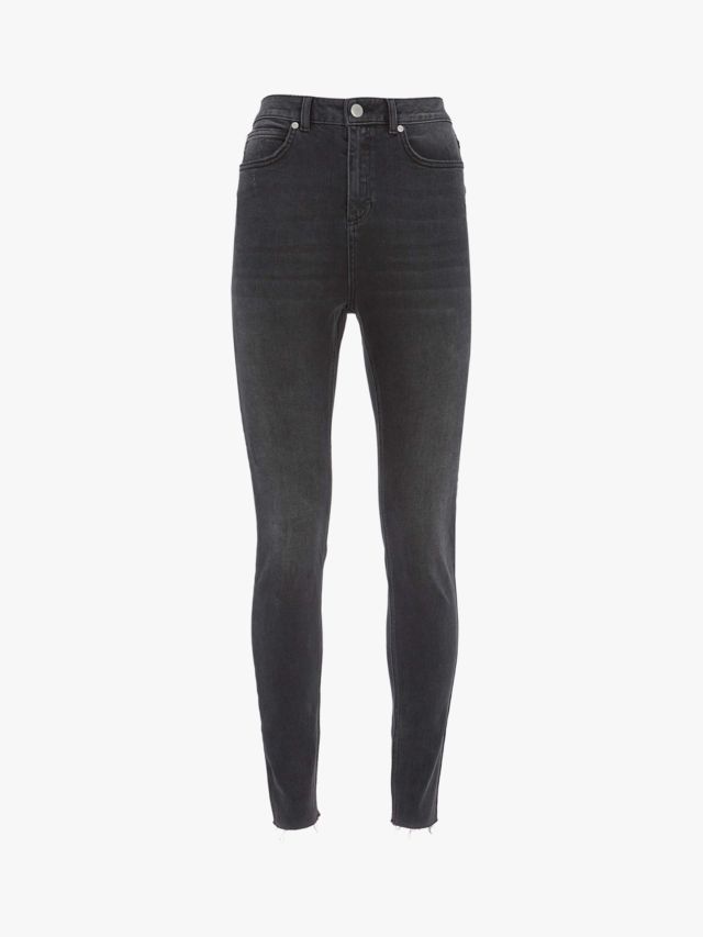 Mint Velvet Joliet Jeans, Black, 8S