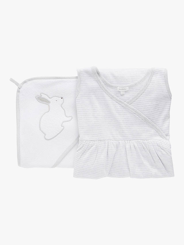 Purebaby Organic Cotton Essentials Newborn Hospital Gift Set, Pack of 18, White