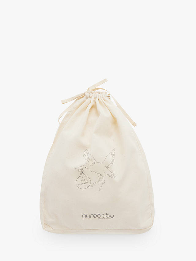 Purebaby Organic Cotton Essentials Newborn Hospital Gift Set, Pack of 18, White