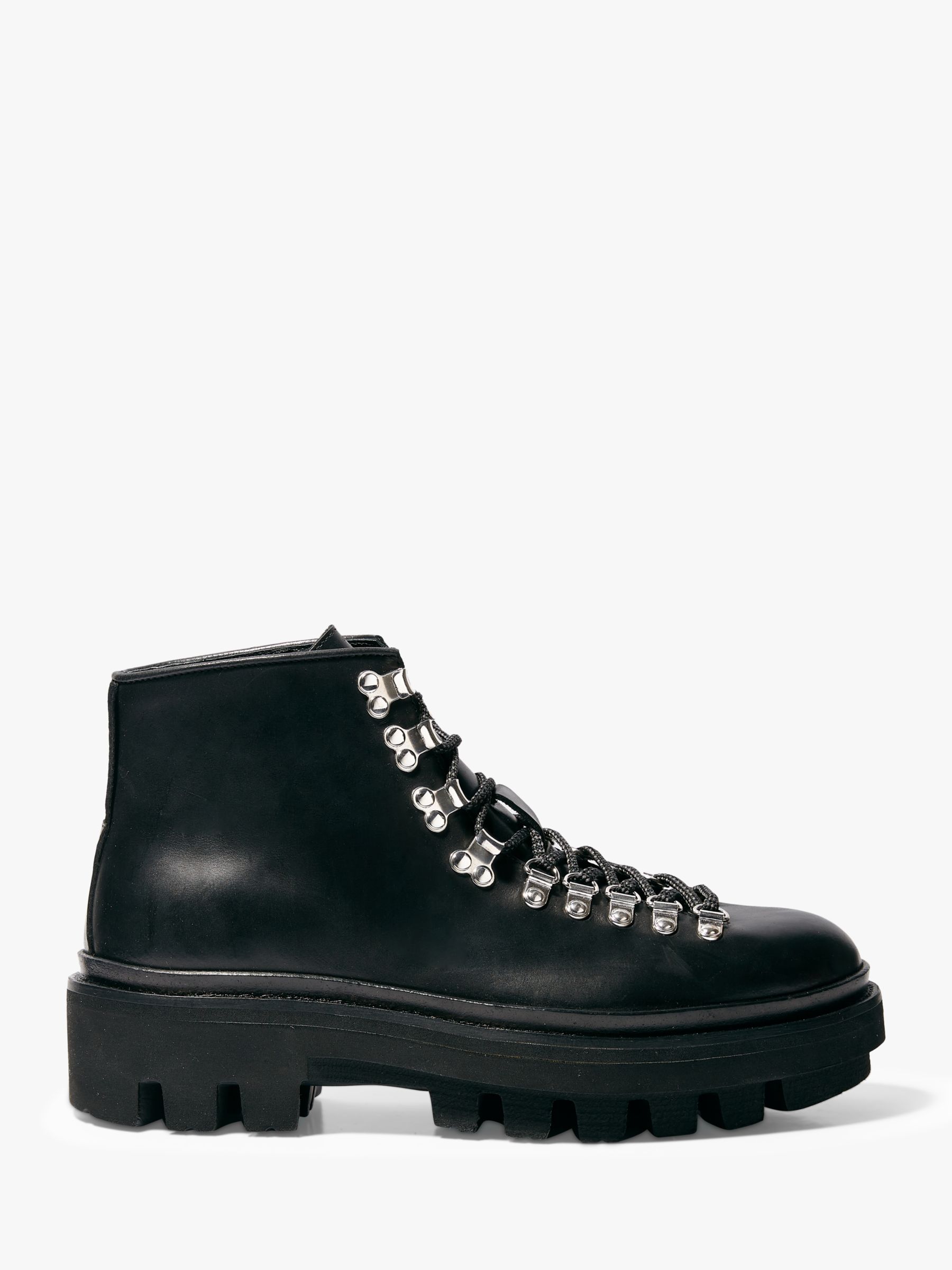 AllSaints Isaac Leather Boots, Black