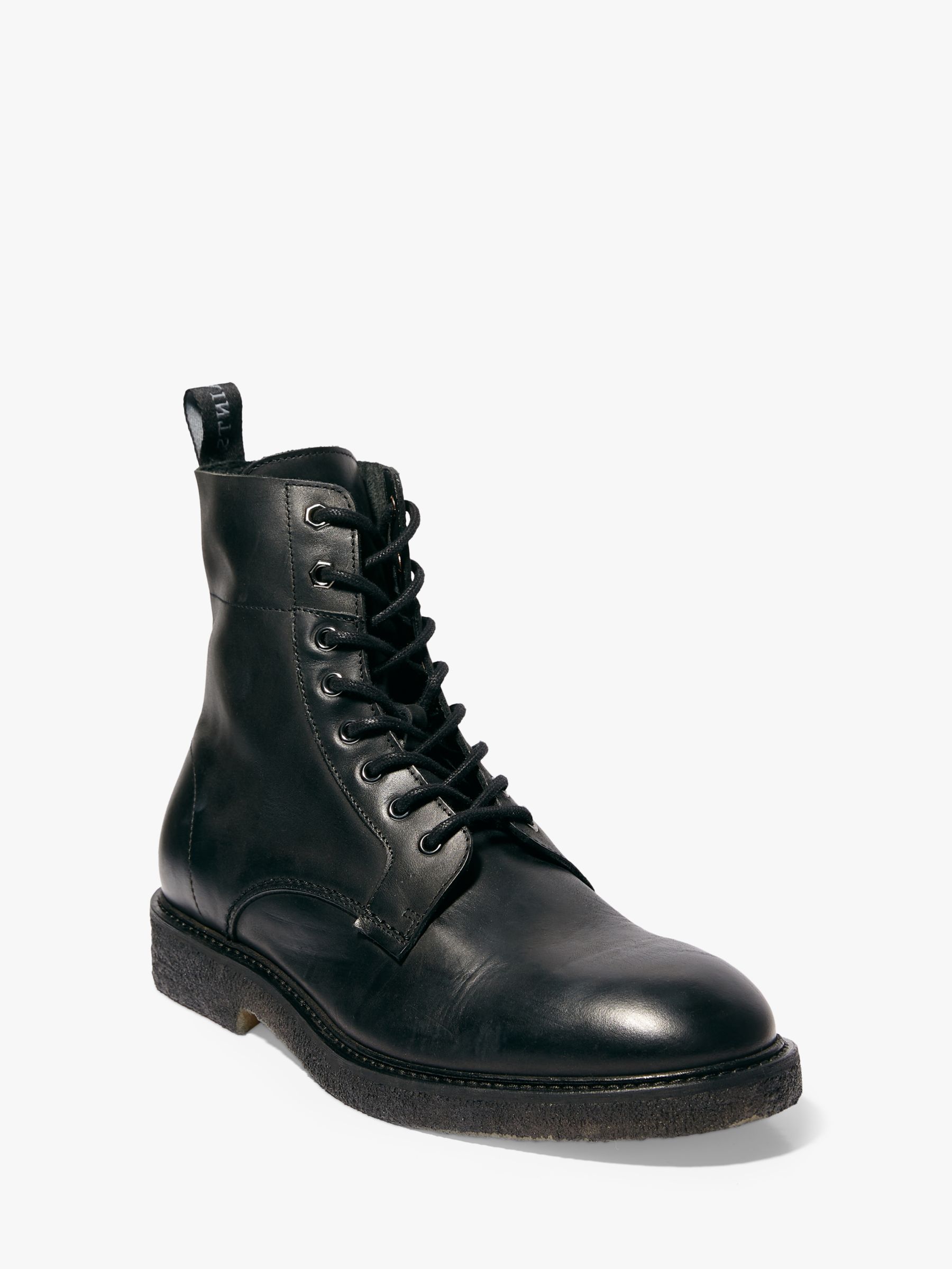 AllSaints Elden Leather Boots, Black