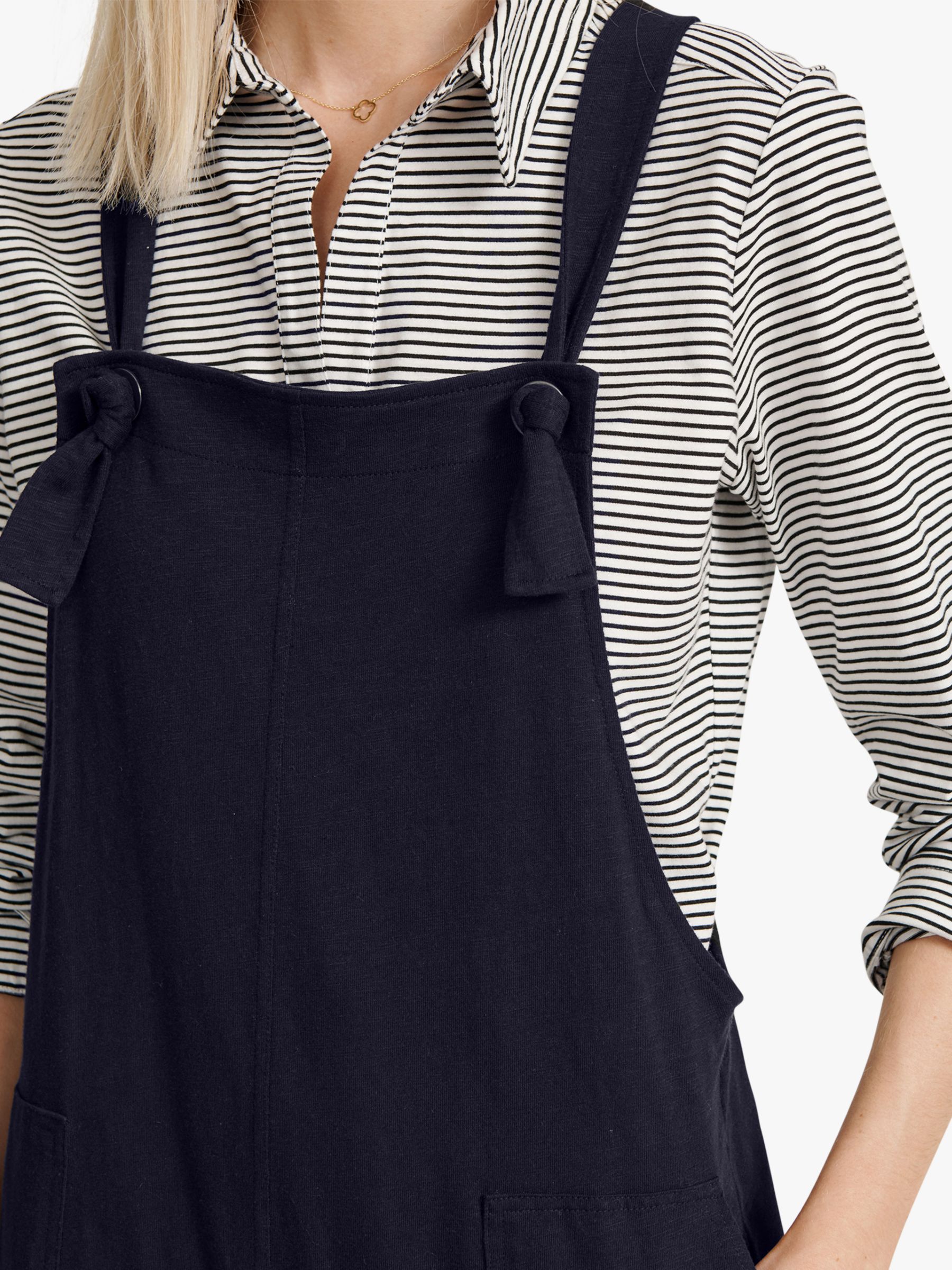 NRBY Cameron Jersey Dungaree, Navy at John Lewis & Partners