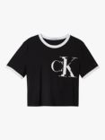 Calvin Klein Jeans Distorted Logo T-Shirt, CK Black/White