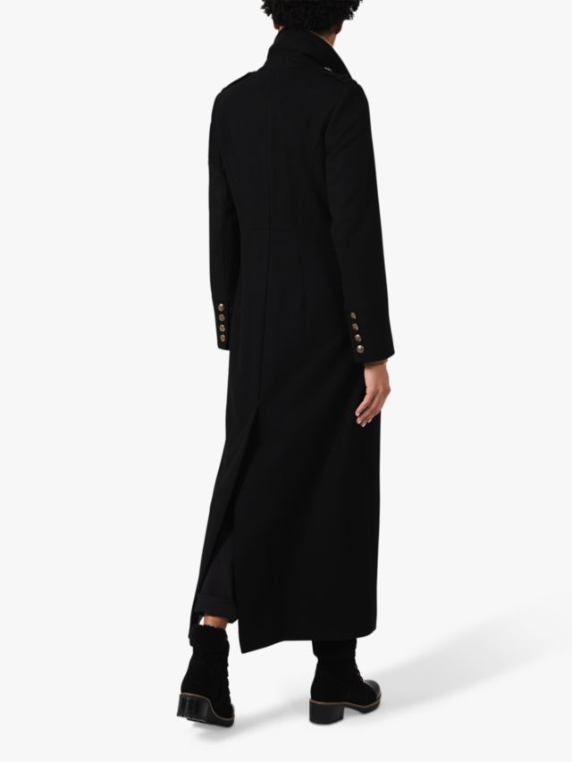 Hobbs bianca 2025 maxi coat black