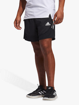 adidas AEROREADY 3-Stripes Slim Training Shorts, Black