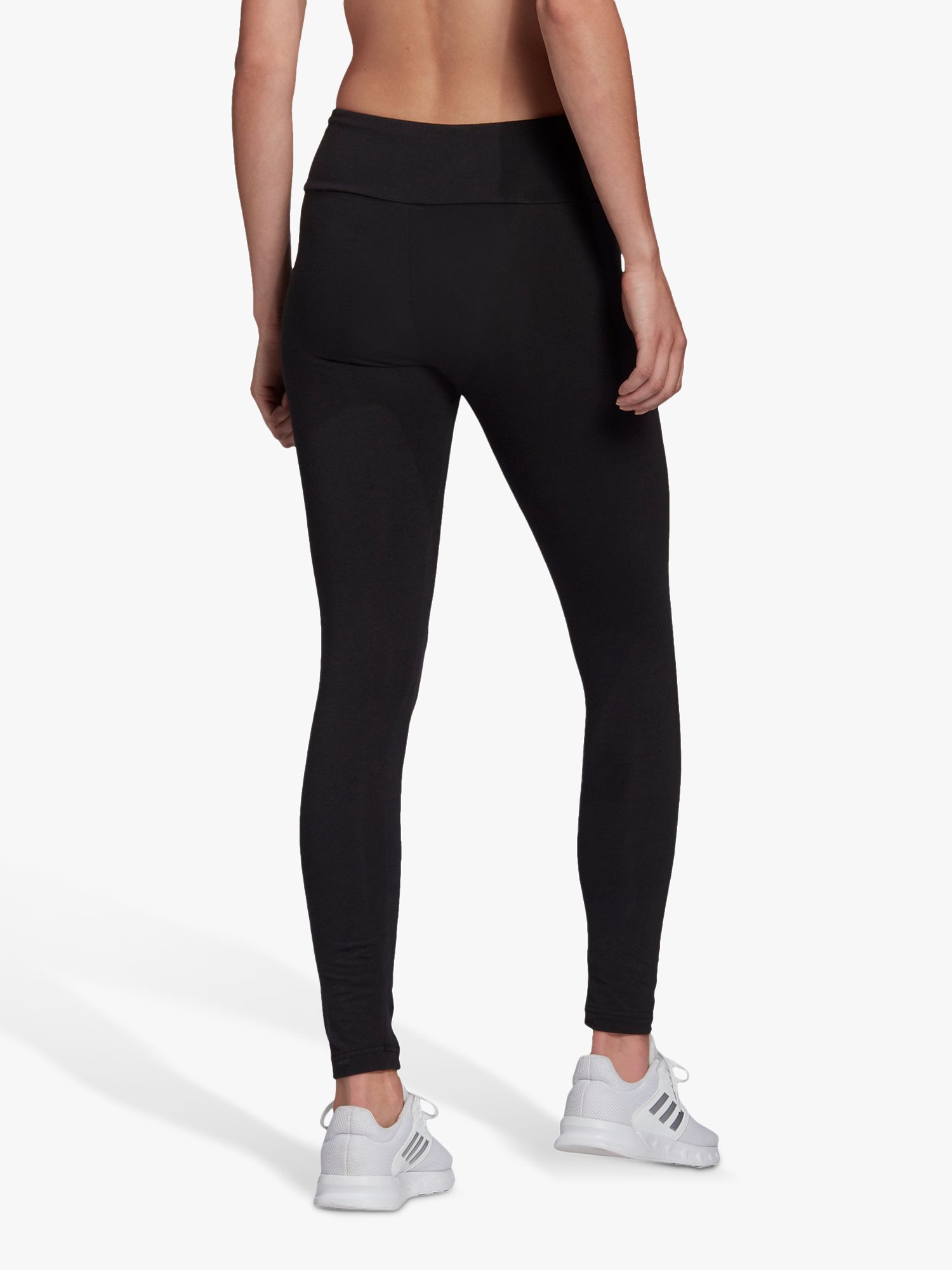 adidas - Essentials High-Waisted Logo Leggings Women black white at Sport  Bittl Shop