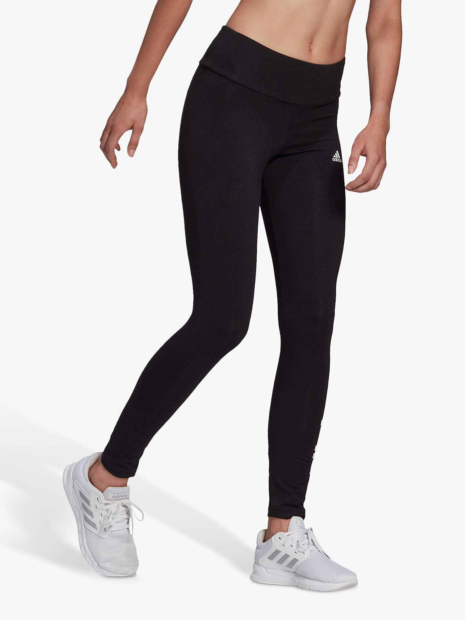 Black adidas Essentials 3-Stripes Leggings