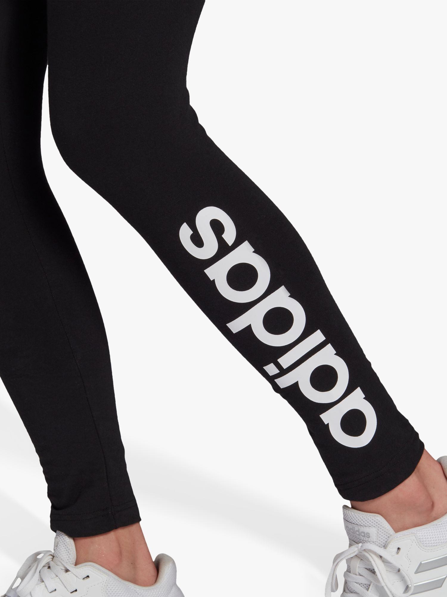 Shop adidas Street Style Plain Cotton Logo Leggings Pants by