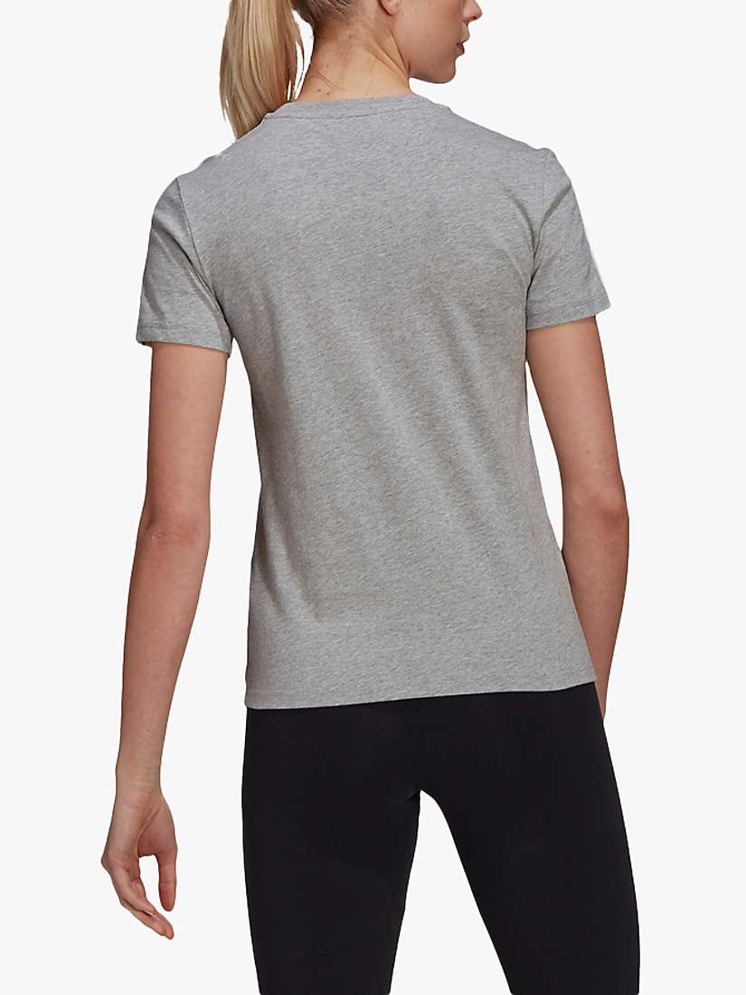 Buy adidas LOUNGEWEAR Essentials Slim 3-Stripes T-Shirt Online at johnlewis.com