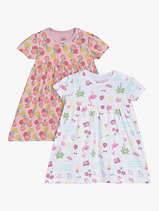 Mini Cuddles Baby Fruity Dress, Pack of 2, Multi