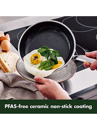 GreenPan Premiere Stainless Steel Ceramic Non-Stick Frying Pan, 20cm