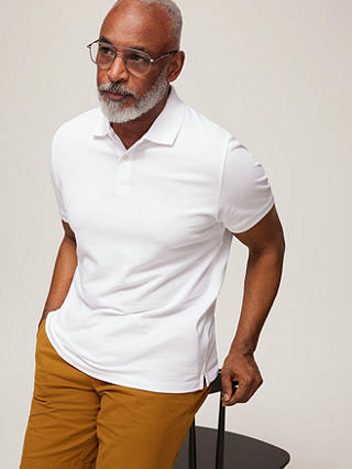 John Lewis Supima Cotton Pique Polo Shirt