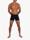 Speedo Boom Logo Splice Swim Shorts, Black/Light Adriatic