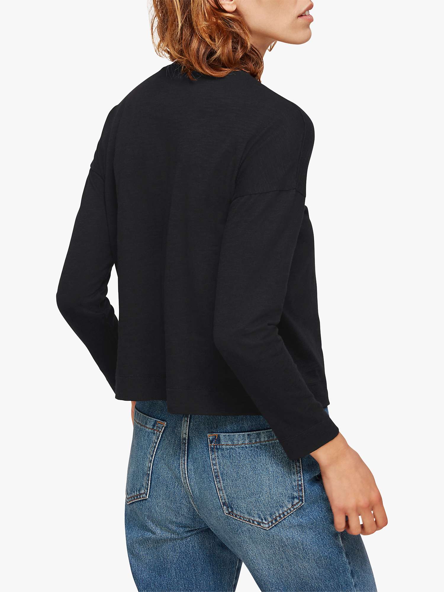 Buy Whistles High Neck Relaxed Fit Top Online at johnlewis.com