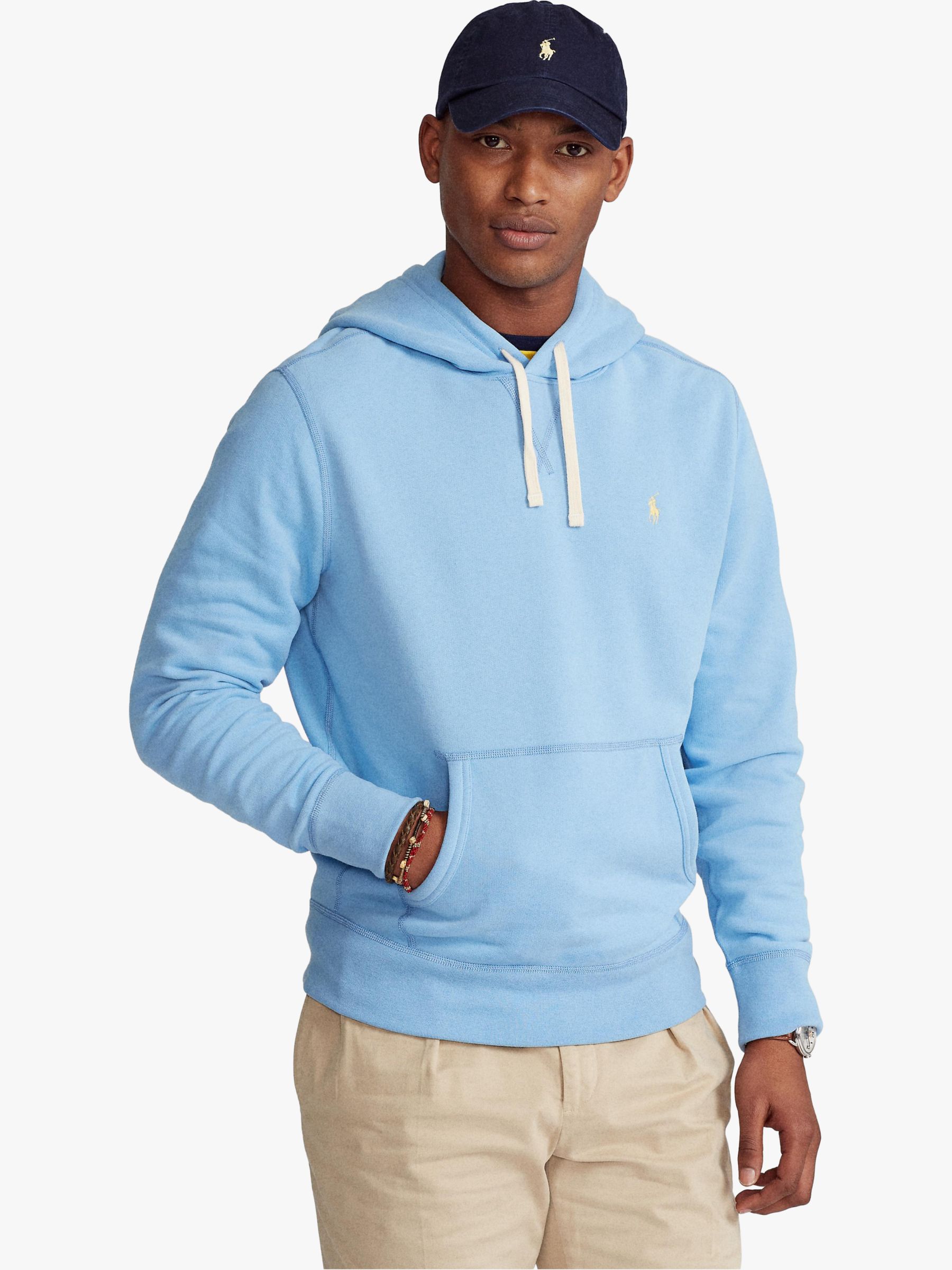 Introducir 45+ imagen polo ralph lauren hoodie blue and white ...