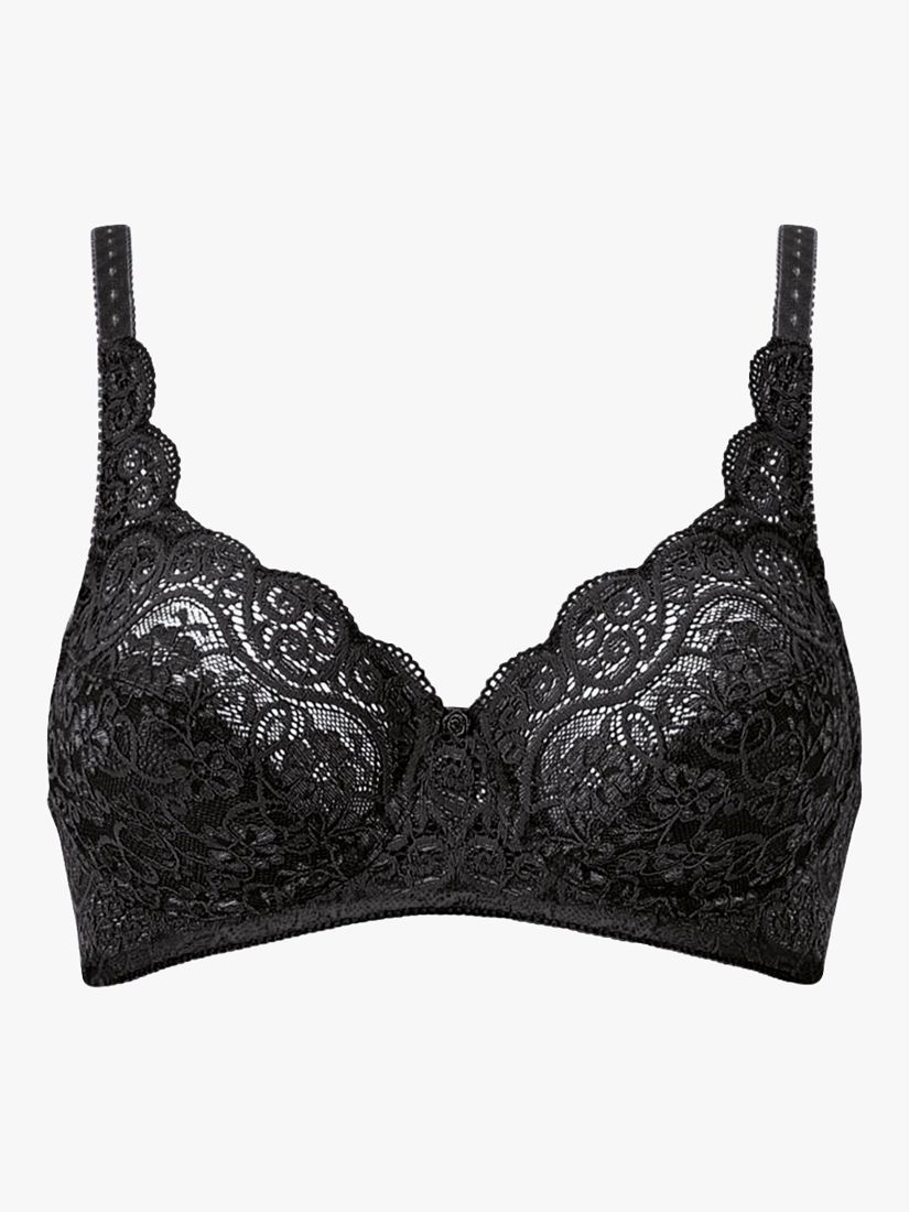 Triumph Amourette 300 Non Wired Bra Black At John Lewis And Partners