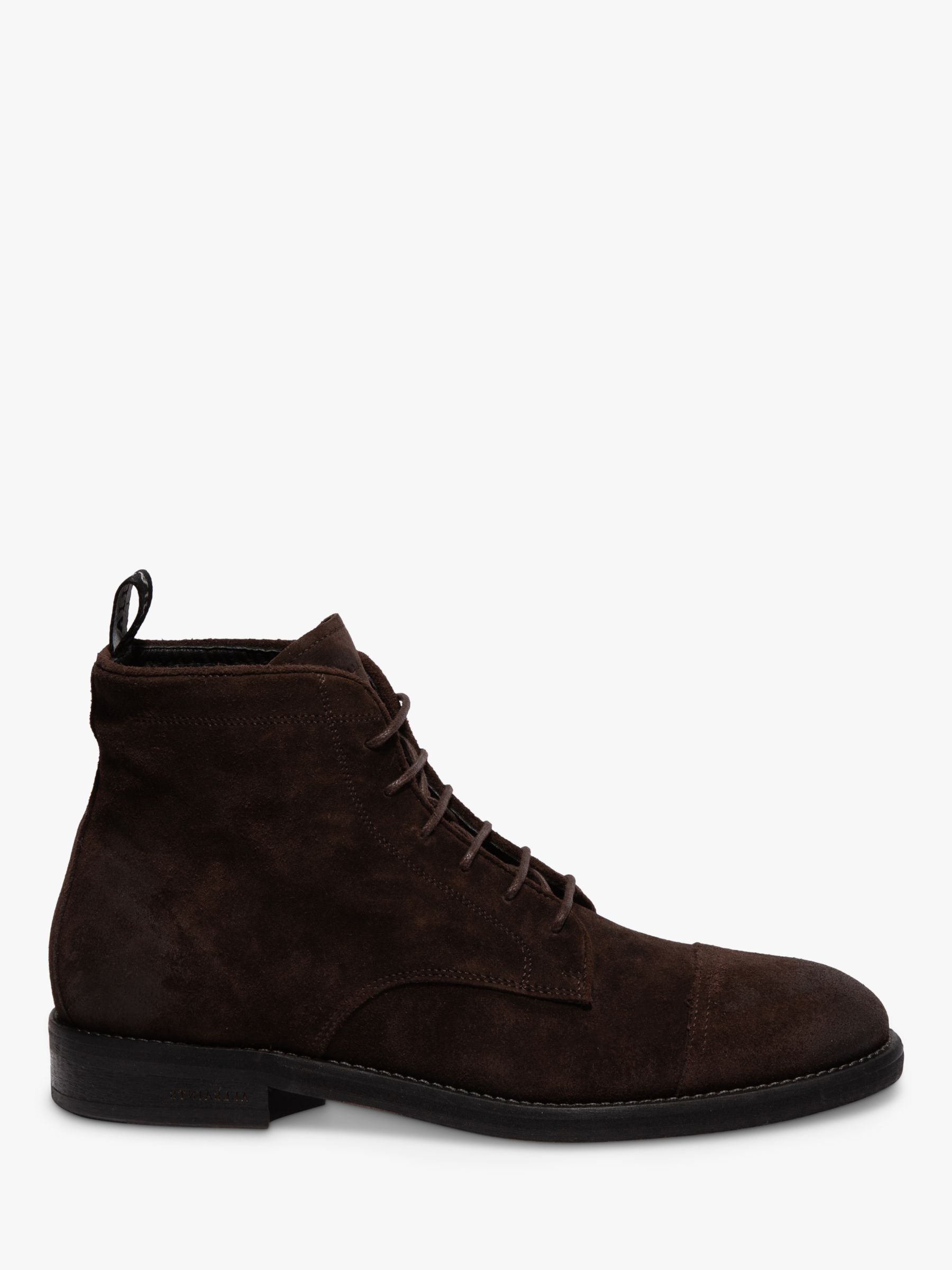 AllSaints Harland Suede Desert Boots, Bitter Chocolate at John Lewis ...