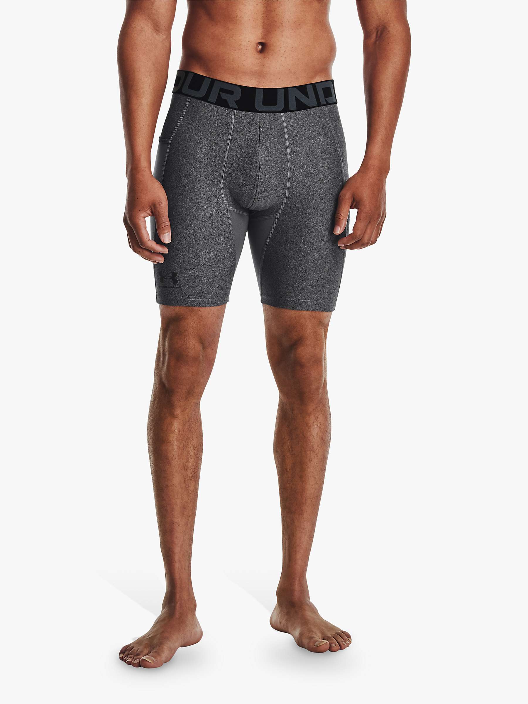 Under Armour HeatGear Armour Compression Shorts, Carbon Heather at