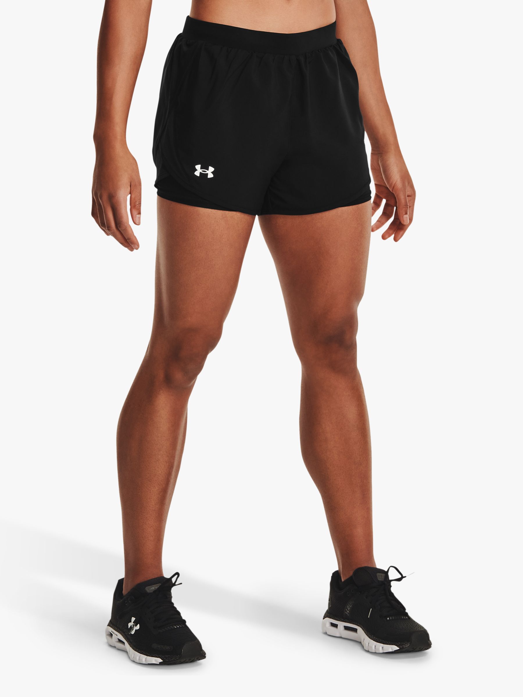 UNDER ARMOUR COMPRESSION SHORT TIGHT WOMENS LADIES RACER RUNNING FITNESS  BLACK 