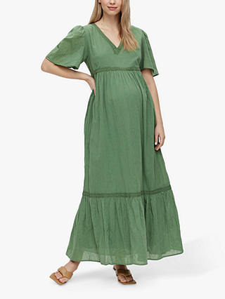 Mamalicious Malak Maxi Maternity Dress, Olivine