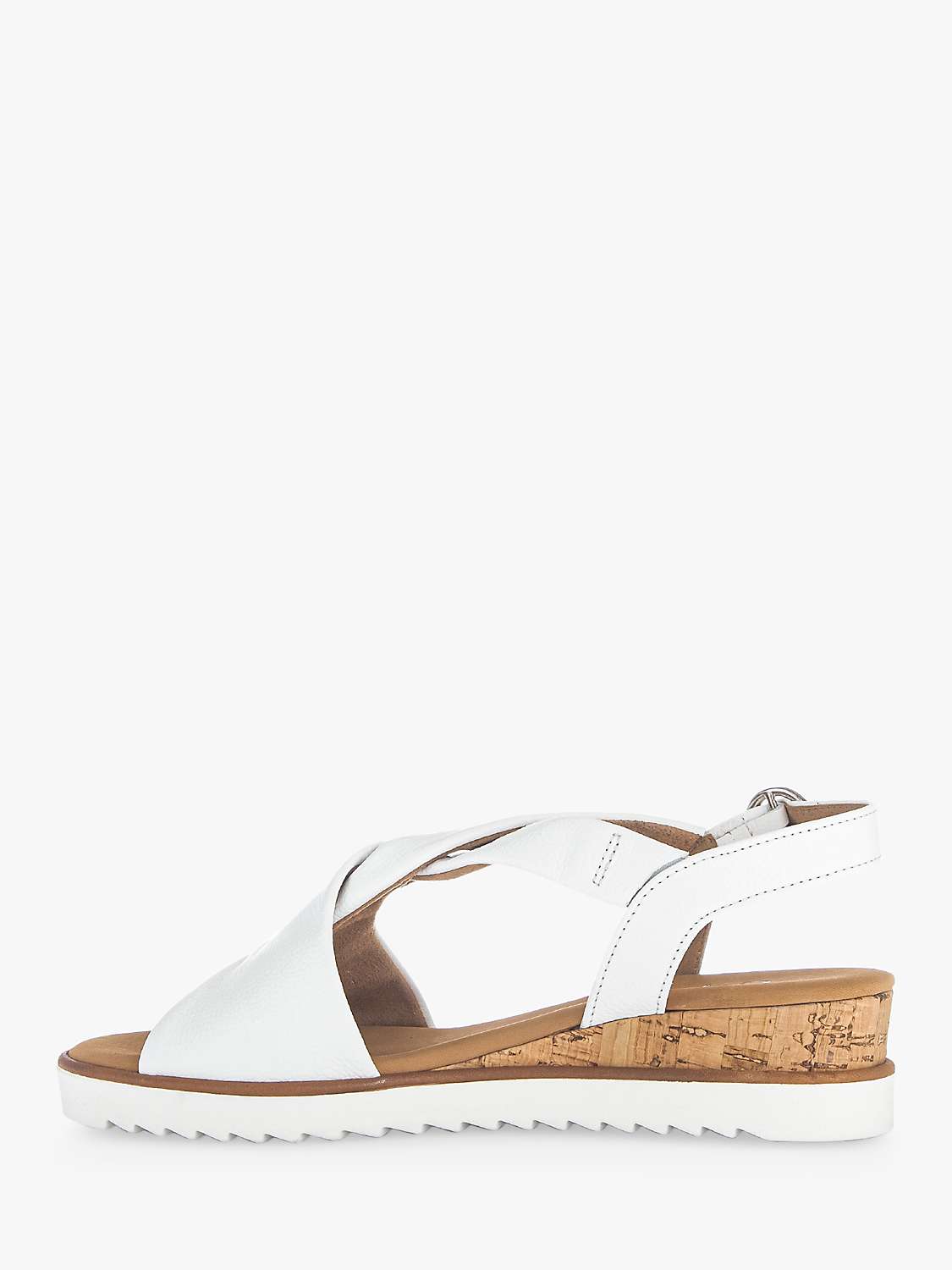 Buy Gabor Rich Wide Fit Leather Wedge Heel Sandals Online at johnlewis.com