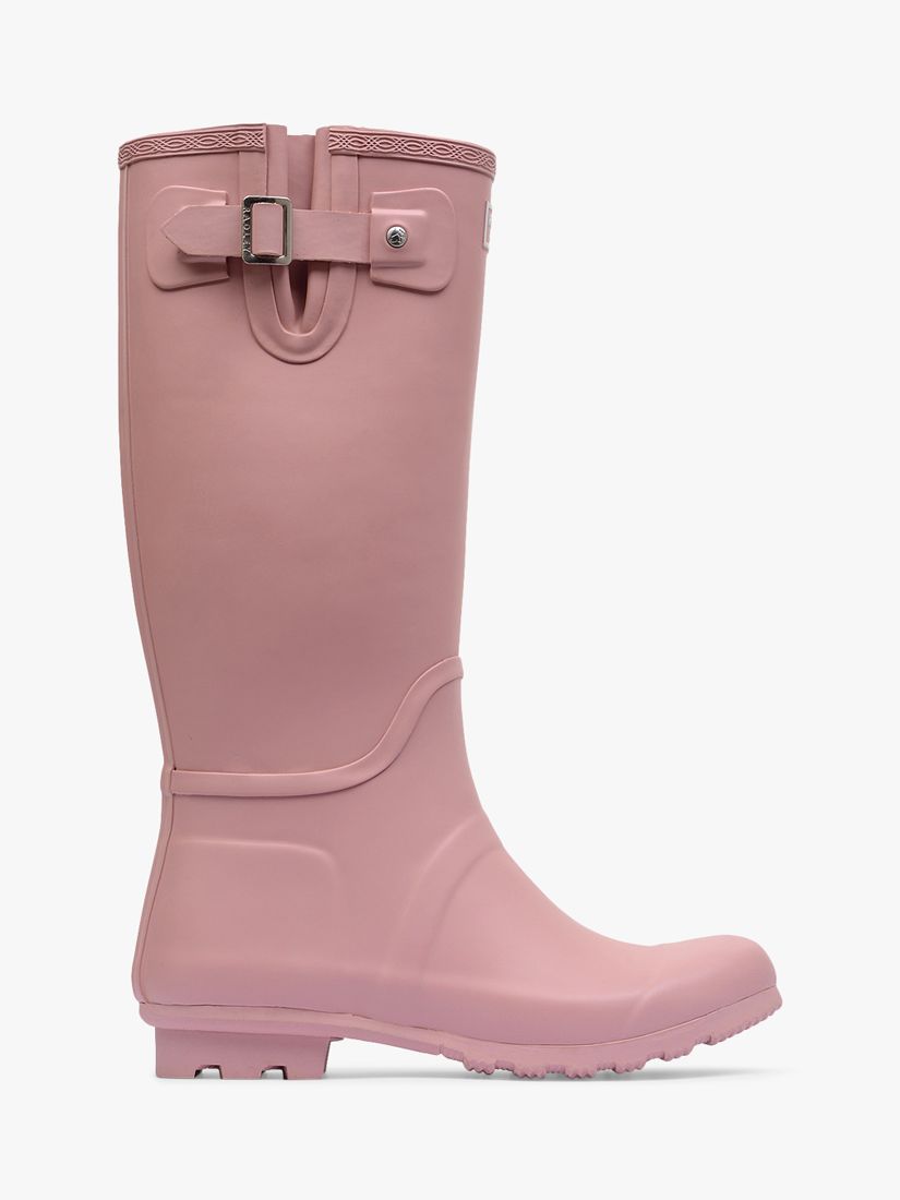 Radley Alba Waterproof Tall Wellington Boots, Matte Pink at John Lewis ...