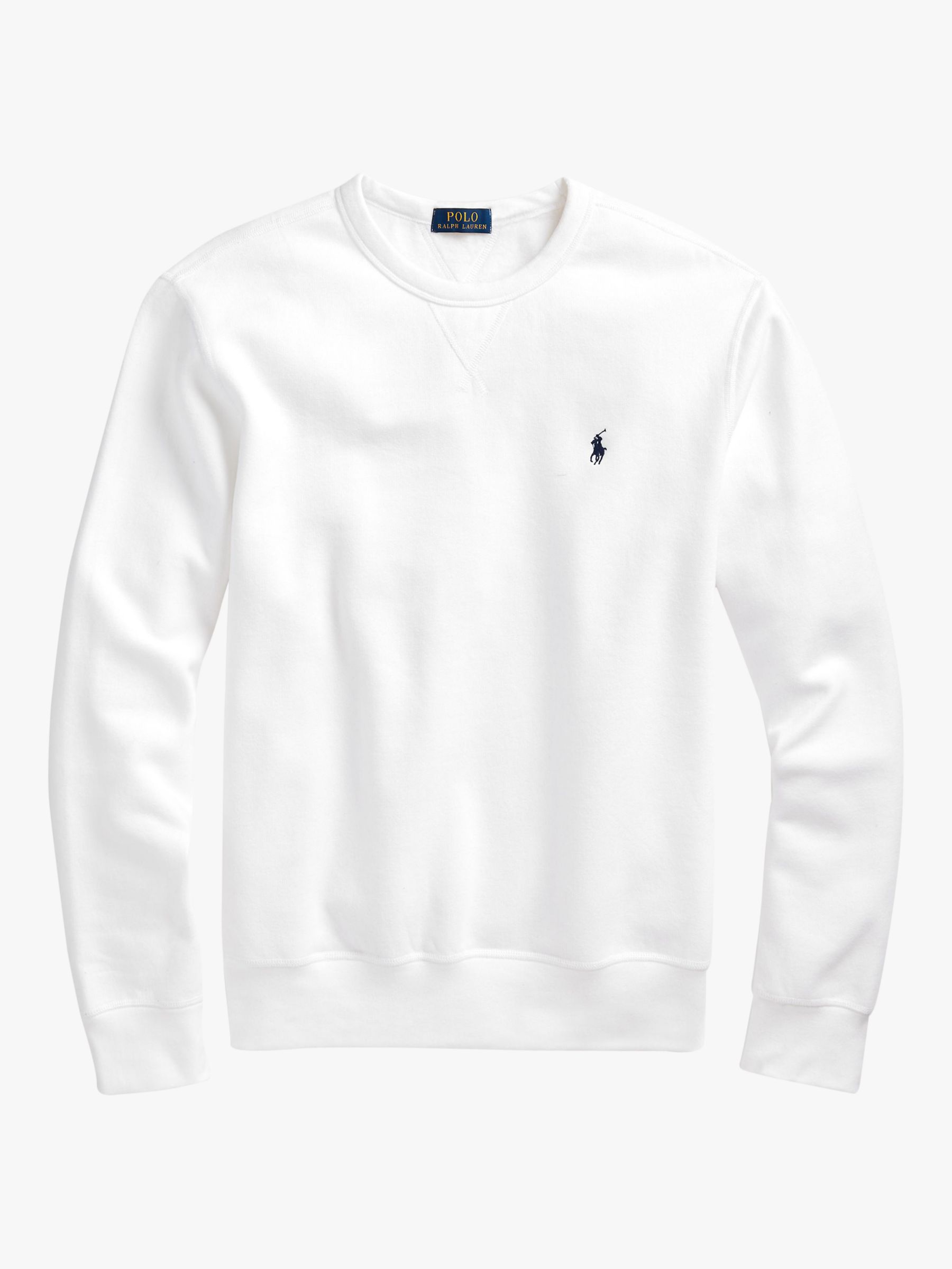 Polo Ralph Lauren Sweatshirt, White at John Lewis & Partners