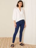 Monsoon Iris Regular Length Skinny Jeans, Blue/Black