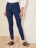 Monsoon Iris Regular Length Skinny Jeans, Blue/Black