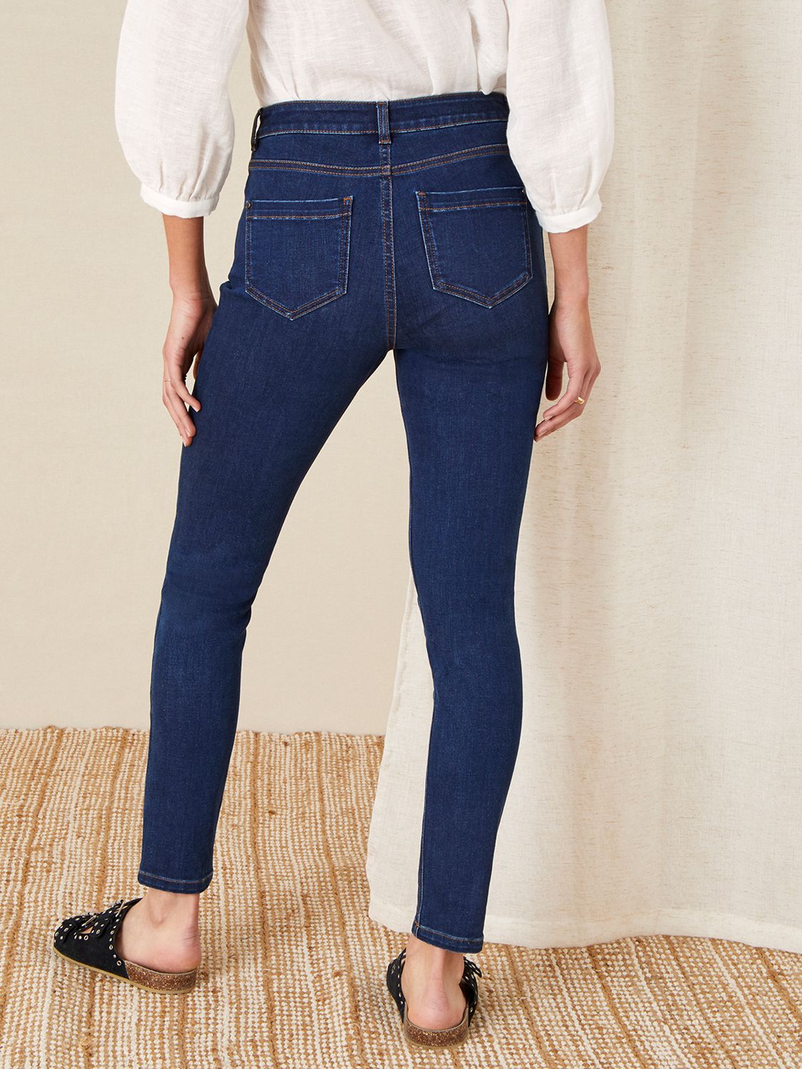 Buy Monsoon Iris Regular Length Skinny Jeans, Blue/Black Online at johnlewis.com