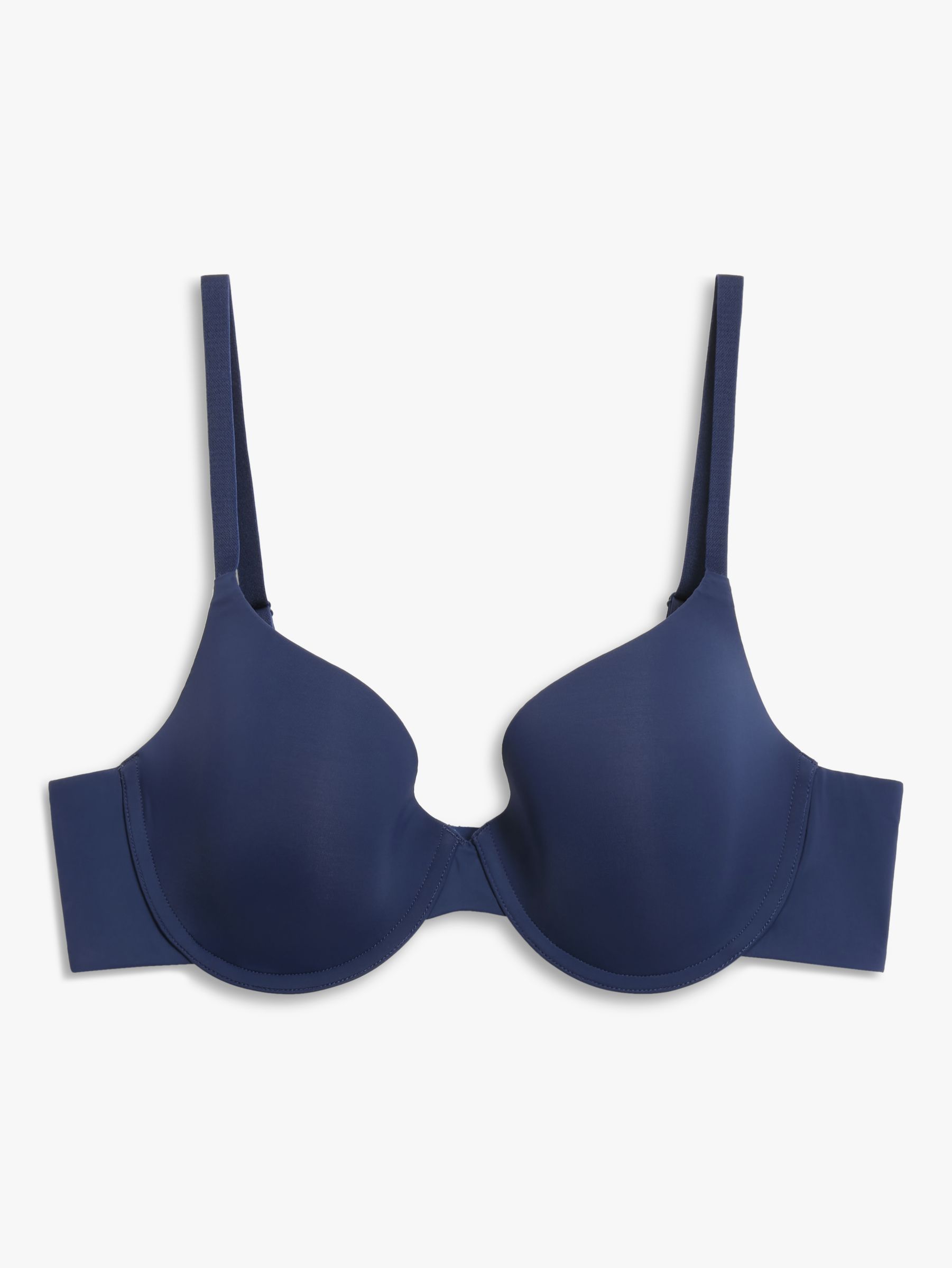 John Lewis AND/OR Aliyah Non Padded Lace Demi Bra, Blue Size 32DD BNWT
