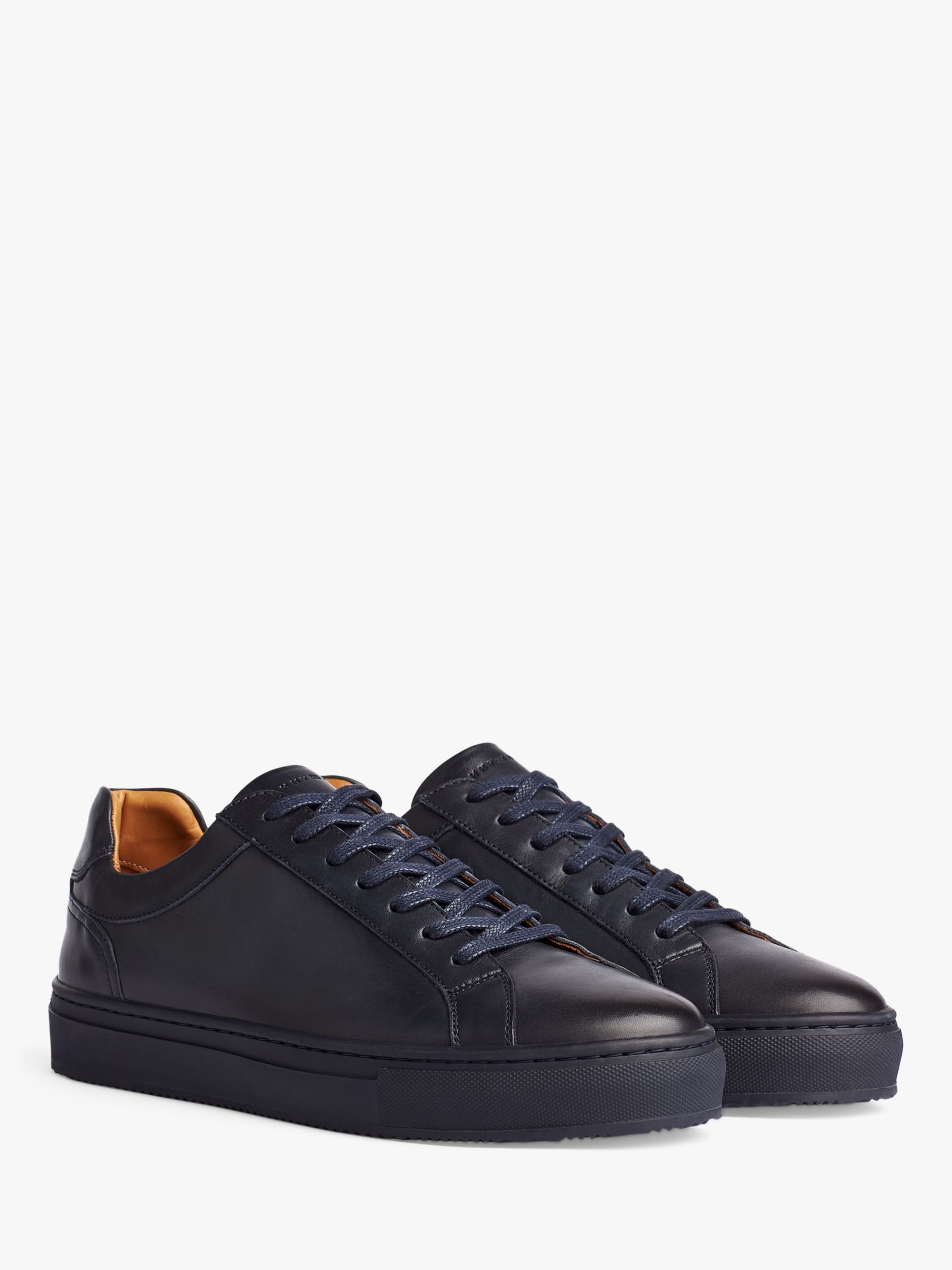 Tommy Hilfiger Premium Cupsole Trainers, Navy at John Lewis & Partners