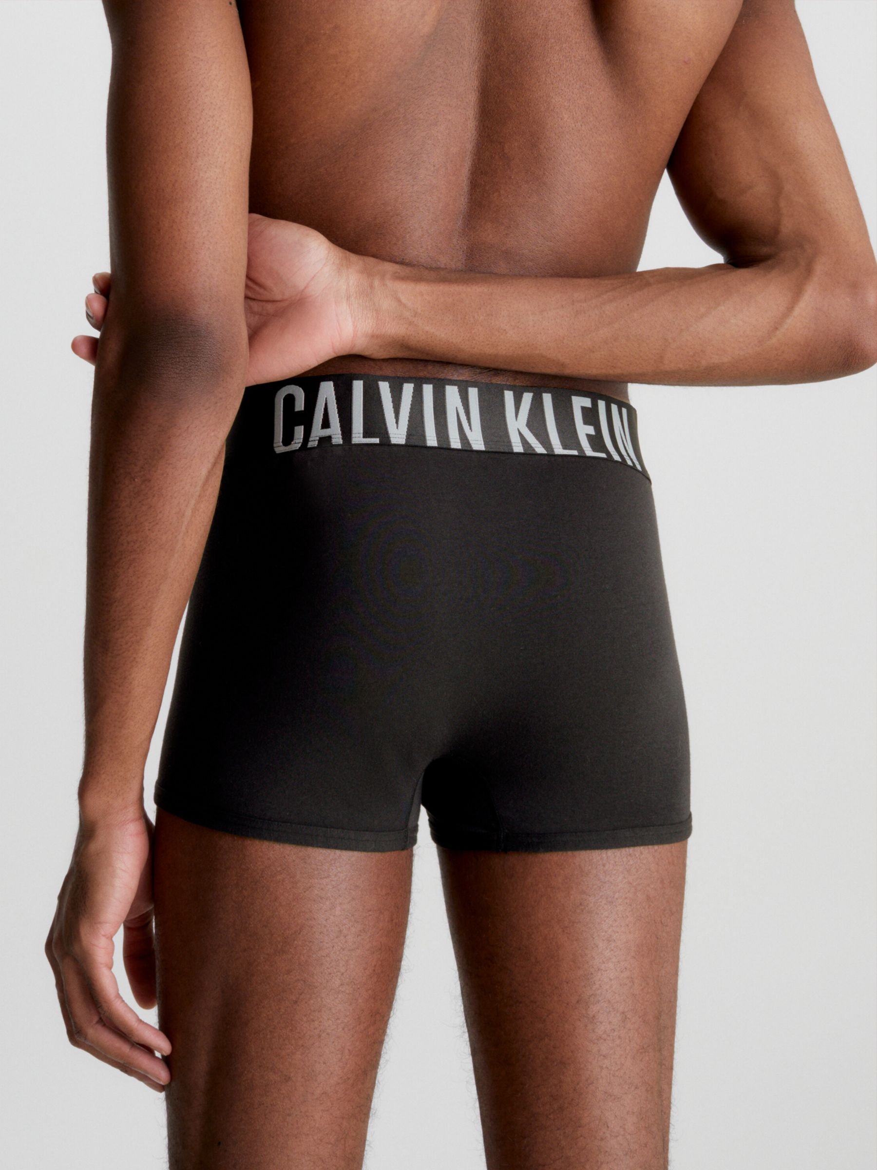 Calvin Klein Intense Power Cotton Stretch Trunks, Pack of 2, Black, S