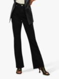 Whistles Authentic Flared Jeans, Black
